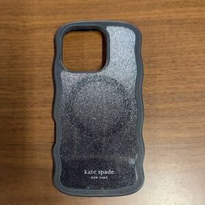 kate spade Charcoal Glitter Phone Case